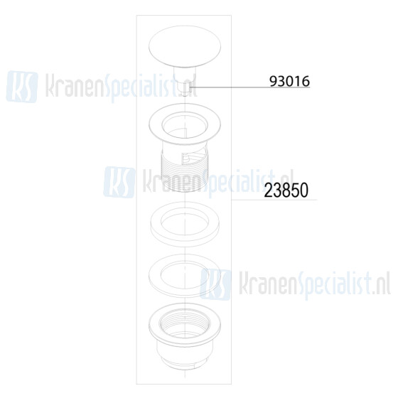 Damixa onderdelen Universeel Klikwaste 2385000