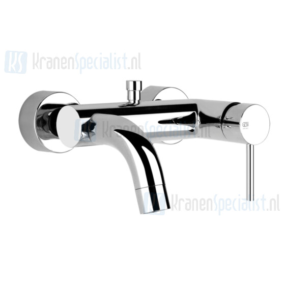 Gessi Via Tortona Badkraan 1-greeps hoh 15cm met omstel Finox