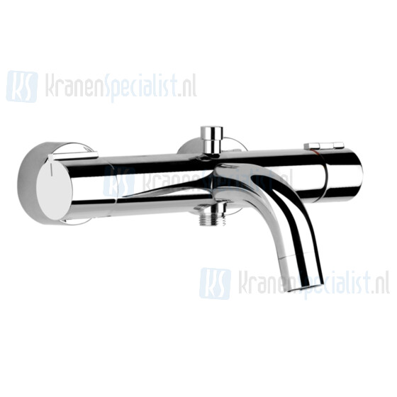 Gessi Via Tortona Badthermostaat hoh 15cm met s-koppelingen Zwart