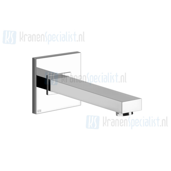 Gessi Rettangolo Bagno Baduitloop lengte 187 mm. Zwart Metaal Geborsteld Artikelnummer 20120.707