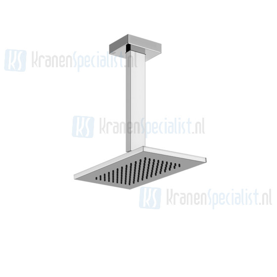 Gessi Rettangolo Bagno Hoofddouche voor plafondmontage 216x240 met douche-arm 1/2 en antikalk (270 mm lang). Koper Artikelnummer 20151.030