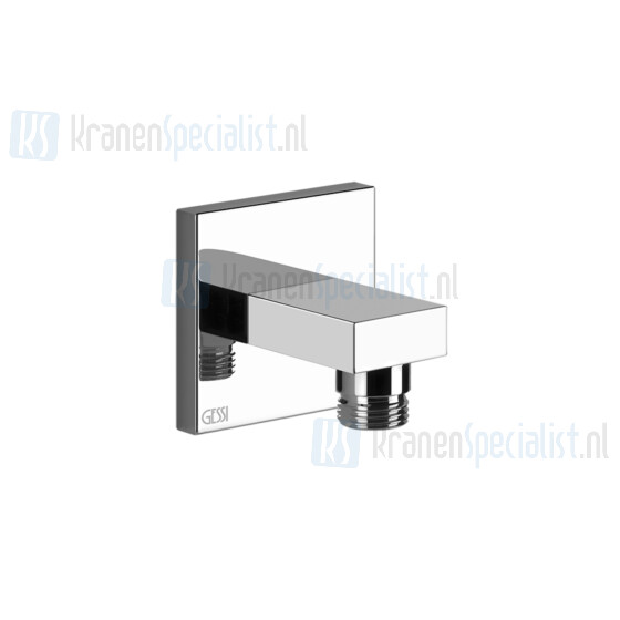 Gessi Rettangolo Bagno Wandaansluitbocht 1/2. Chroom Artikelnummer 20169.031