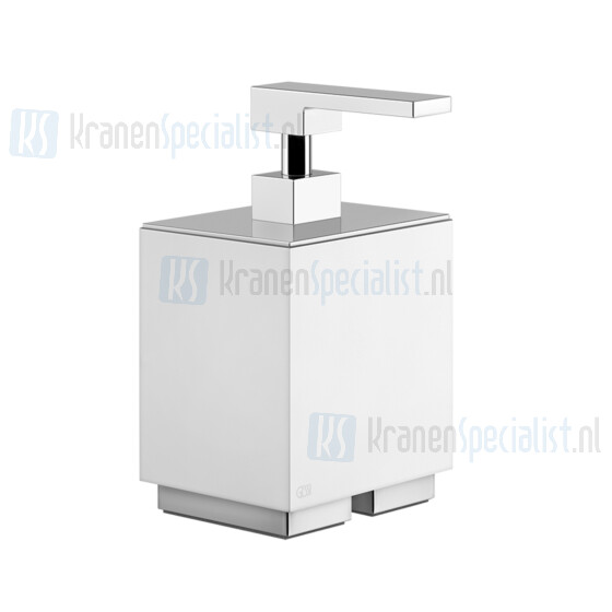 Gessi Rettangolo Accessories Zeepdispenser wit staand. Zwart Artikelnummer 20837.099