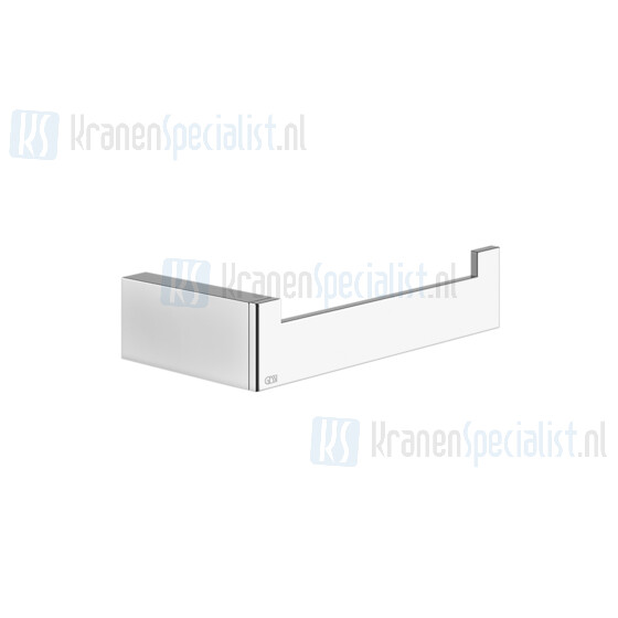 Gessi Rettangolo Accessories Closetrolhouder zonder klep wandmontage (horizontaal en vertikaal te monteren). Zwart Metaal Artikelnummer 20855.706