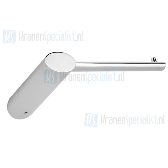 Gessi Ovale Accessorieses Closetrolhouder zonder klep wandmontage (horizontaal en vertikaal te monteren). Finox Artikelnummer 25655.149