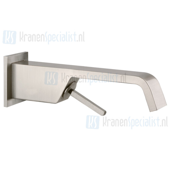 Gessi Rettangolo Bagno Xl Afbouwdeel voor eengreeps inbouw 1-gats wastafelmengkraan 1/2 voor wandmontage met uitloop 249 mm zonder waste. Chroom Artikelnummer 26295.031