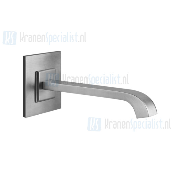 Gessi Mimi Uitloop voor wastafel 1/2 wandmontage lengte 216 mm met rozet toepasbaar met aparte eengreeps bediening (niet inbegrepen). Chroom Artikelnummer 31205.031