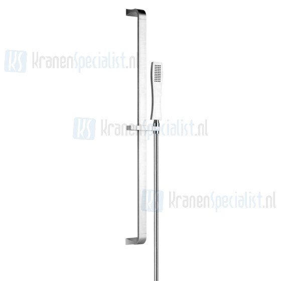 Gessi Mimi Glijstangset met doucheslang 150 cm en handdouche met antikalk. Chroom Artikelnummer 31245.031