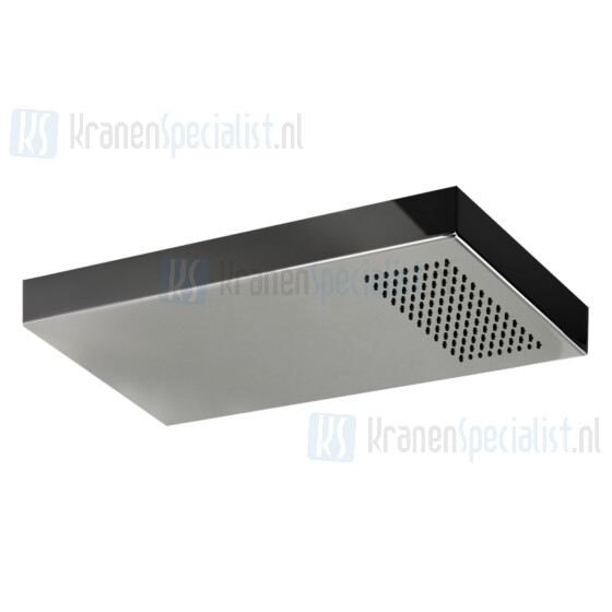 Gessi Segni Hoofddouche RETTANGOLO voor wandmontage. Mirror Steel Artikelnummer 32864.238