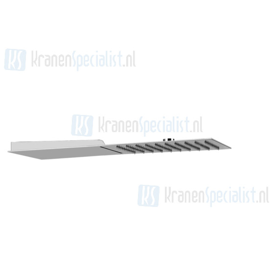 Gessi Tre Millimetri Multifunctioneel douchesysteem voor wandmontage QUADRO 200 met REGENVAL/WATERVAL te combineren met een aparte 2-weg mengkraan (n Mirror Steel Artikelnummer 33063.238