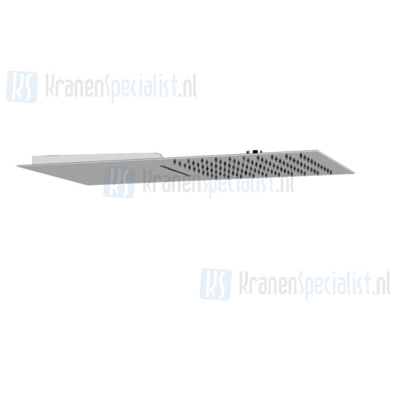 Gessi Tre Millimetri Multifunctioneel douchesysteem voor wandmontage QUADRO 300 met REGENVAL/WATERVAL te combineren met een aparte 2-weg mengkraan (n Mirror Steel Artikelnummer 33083.238