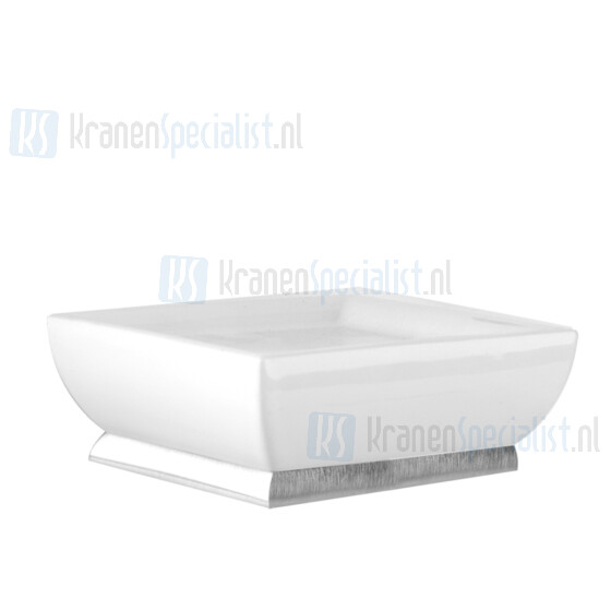 Gessi Mimi Accessorieses Zeephouder staand met wit keramiek. Goud Artikelnummer 33226.080