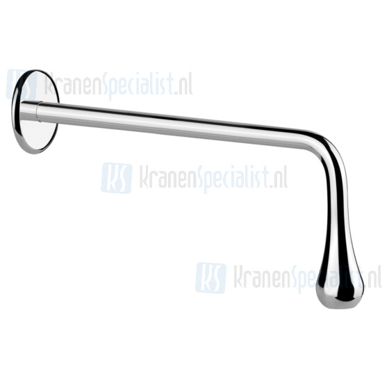 Gessi Goccia Uitloop voor wastafel 1/2 wandmontage lengte 250 mm met rozet toepasbaar met aparte eengreeps bediening 33700/33743 (niet inbeg Chroom Artikelnummer 33719.031