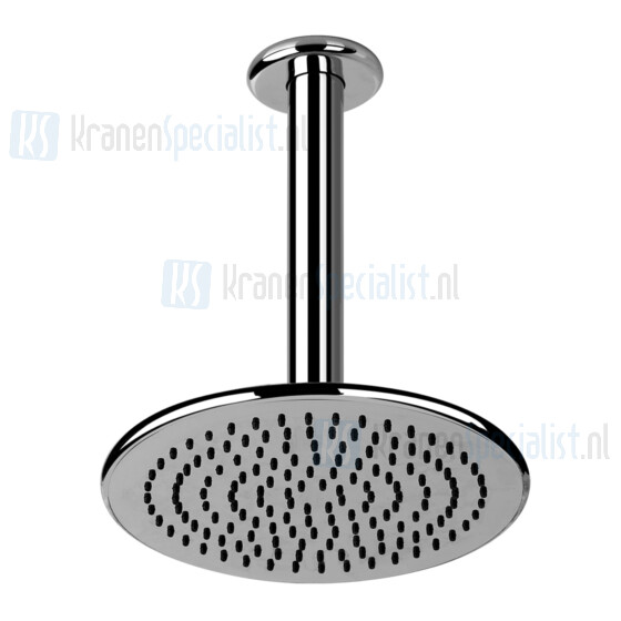 Gessi Goccia Hoofddouche voor plafondmontage ?216 mm met douche-arm 1/2 en antikalk (260 mm hoog). Wit Artikelnummer 33762.279