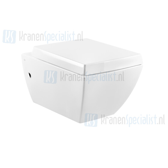 Gessi Sanitari Mimi Wandbidet in Wit Europees Keramiek met overloop en kraangat. Afdekkap voor overloop en bevestigingspunten worden meegeleverd in White Europe Ceramic Artikelnummer 37513.518