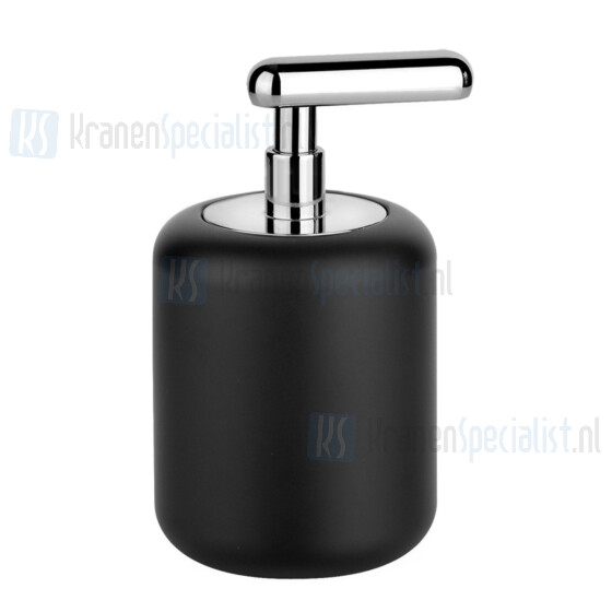 Gessi Goccia Accessorieses Zeepdispenser zwart GRES staand. Chroom Artikelnummer 38038.031