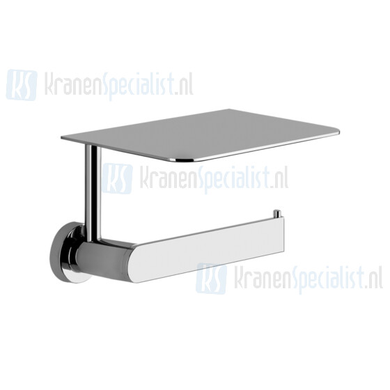 Gessi Emporio Accessories Closetrolhouder met klep voor wandmontage. Zwart Artikelnummer 38855.299