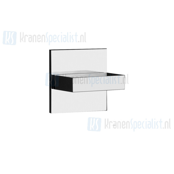 Gessi Rettangolo Wellness Afbouwdeel voor inbouwstopkraan 3/4 voor thermostaat hoog debiet (waterflow 3 bar - 40 l/min). Geborsteld Koper Artikelnummer 43264.708