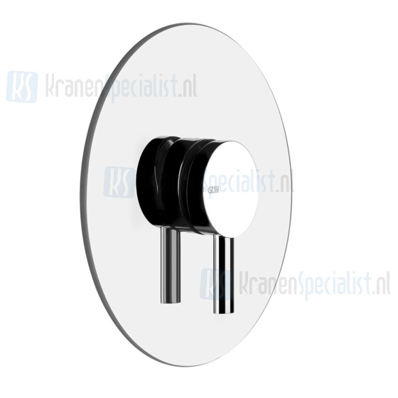 Gessi Ovale Bagno Afbouwdel voor eengreeps inbouw bad/douchemengkraan 1/2 zonder uitloop en omstel. 35 mm cartouche. Chroom Artikelnummer 44702.031