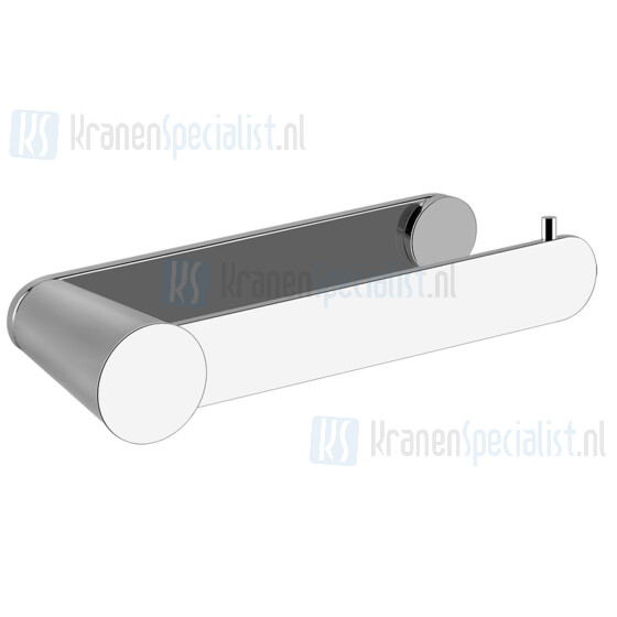 Gessi Cono Accessorieses Wc-rolhouder voor wandmontage. Zwart Metaal Geborsteld Artikelnummer 45455.707