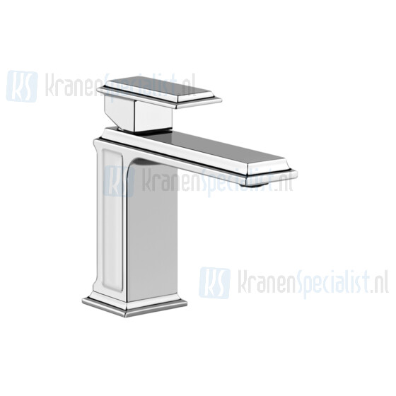 Gessi Eleganza E?ngreeps wastafelmengkraan 1-gats met 3/8 aansluitslangen zonder waste. Goud Artikelnummer 46002.080