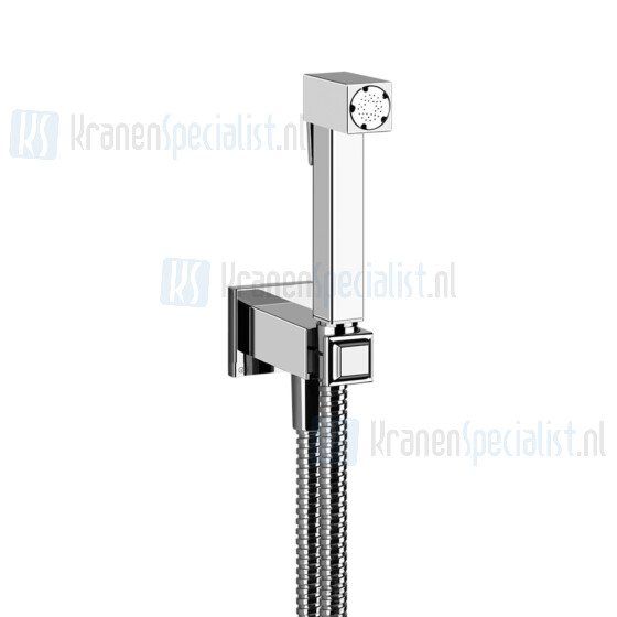 Gessi Eleganza Knijpdouche met slangaansluitknie 1/2 aansluiting. Finox Artikelnummer 46285.149