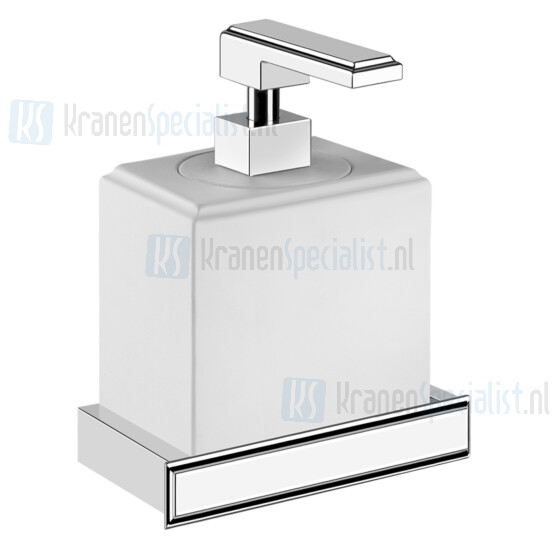 Gessi Eleganza Accessorieses Zeepdispenser wit voor wandmontage. Koper Artikelnummer 46413.030