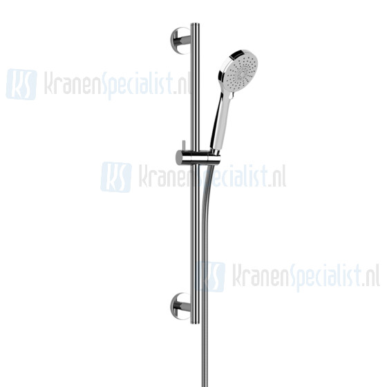 Gessi Emporio Shower Glijstangset met anti-kalk handdouche en 150 m flexibele slang. Chroom Artikelnummer 47308.031