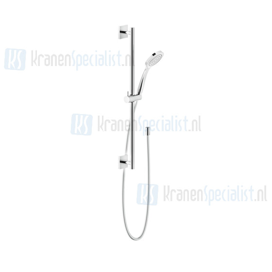 Gessi Emporio Shower Glijstangset met anti-kalk handdouche en 150 m flexibele slang. Zwart Artikelnummer 47314.299