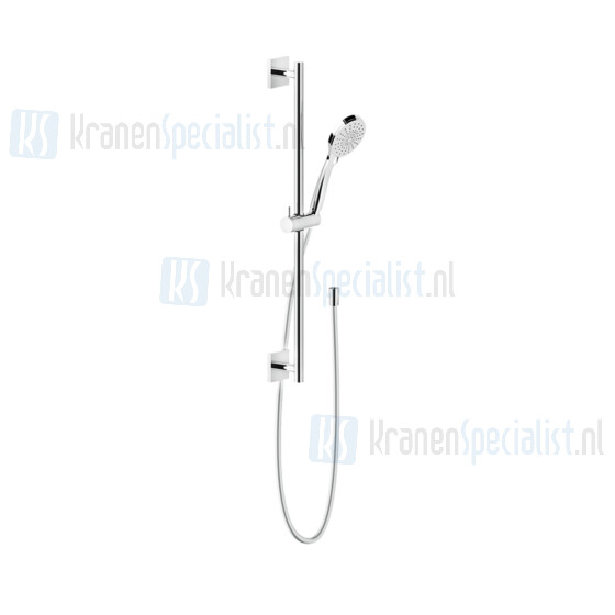 Gessi Emporio Shower Glijstangset met anti-kalk handdouche en 150 m flexibele slang. Chroom Artikelnummer 47318.031