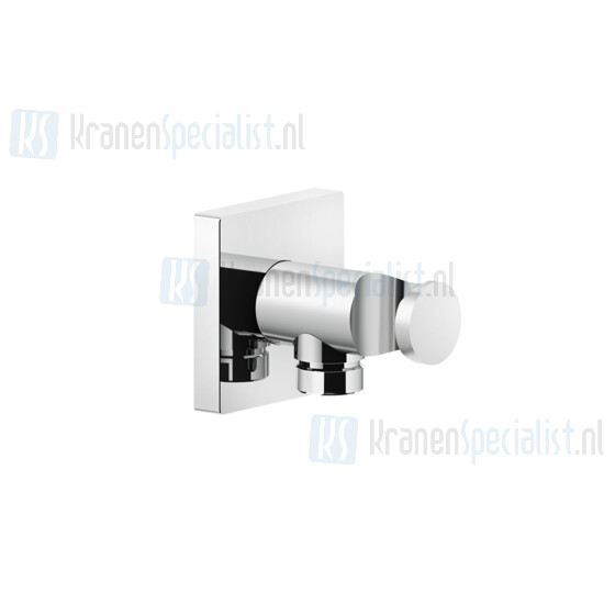 Gessi Emporio Shower Wandaansluitbocht 1/2 met vaste wandhouder voor handdouche. Zwart Artikelnummer 47361.299