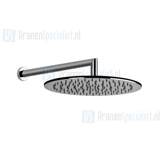 Gessi Emporio Shower Hoofddouche voor wandmontage met douche-arm 1/2 en antikalk. Chroom Artikelnummer 47372.031