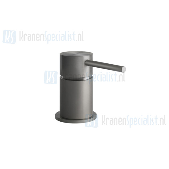 Gessi Flessa Eengreeps bediening voor bladmontage. Zwart Metaal Geborsteld Artikelnummer 54005.707