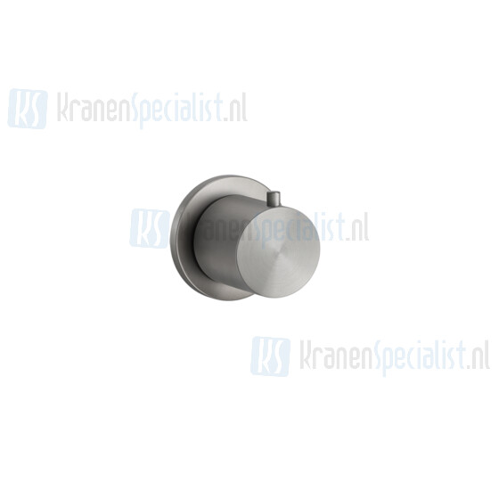 Gessi Wellness Gessi 316 Afbouwdeel voor inbouwstopkraan 3/4 voor thermostaat hoog debiet (waterflow 3 bar - 40 l/min). Warm Geborsteld Staal Artikelnummer 54564.726