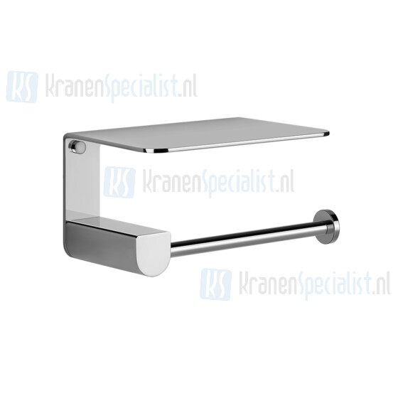 Gessi Rilievo Accessories Closetrolhouder met klep voor wandmontage. Finox Artikelnummer 59449.149