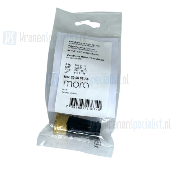 Mora Valve Packing Cylinder for MORATEMP/MORAMEGA Artikelnummer 209098.AE