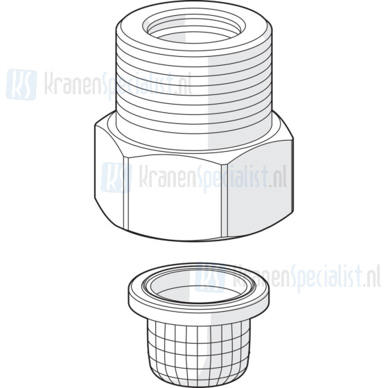 Oras Spare Part Nippel Met Filter Art. 600147V