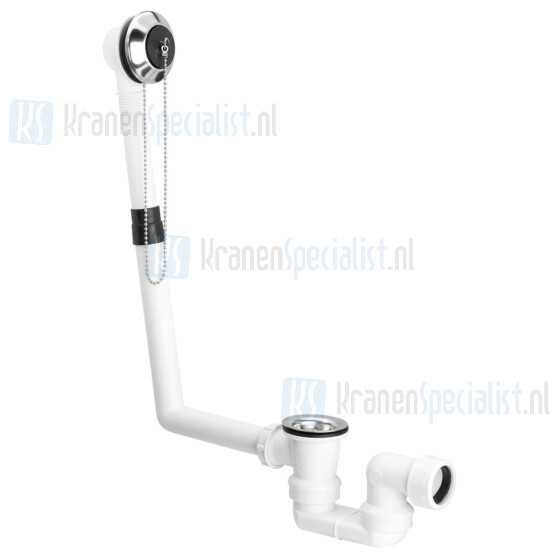 Viega Citaplex badplug- en overloopcombinatie met stop en ketting 40mm