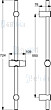 Ideal Standard Idealrain Glijstang 720Mm (Voor Type M) Artikelnummer B9421AA