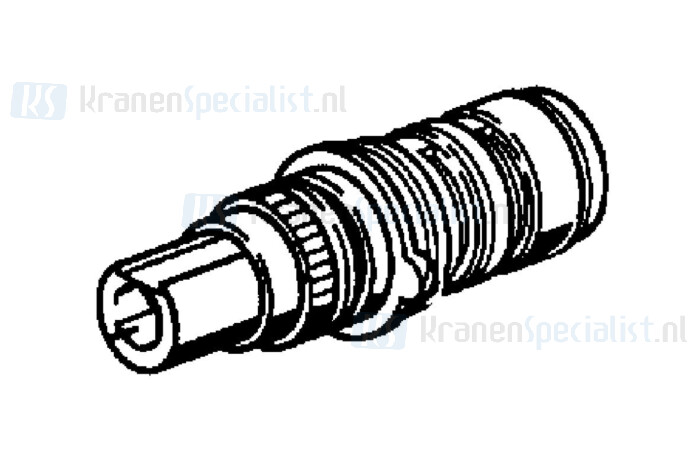 Hansa Thermostatisch Binnenwerk Voor Opbouwthermostaten T.W.: Hansatwister; Hansadesigno, Hansaprisma, Hansatempra (Standaard Model) Alsmede Voor De Hansavarox Zonder Afsluithendel Voor Verwisselde Warm-Koud-Aansluitingen Artikelnummer 59911527