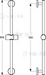 Ideal Standard Idealrain Glijstang 600Mm (Voor Type S&M) Artikelnummer B9420AA