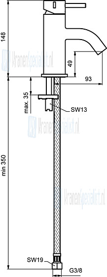 Ideal Standard Onderdeel T-Stuk Artikelnummer A90073920