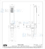 Gessi Ovale Bagno Slangaansluitknie 1/2 met vaste wandhouder doucheslang 150 cm en handdouche met antikalksysteem compleet. Chroom Artikelnummer 21623.031