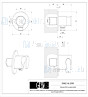 Gessi Ovale Bagno Wandaansluitbocht 1/2 met vaste wandhouder voor handdouche. Finox Artikelnummer 23161.149