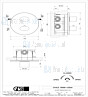 Gessi Ovale Bagno Afbouwdeel voor inbouw 2-weg bad/douche thermostaatkraan 1/2 met 1/2 uitgangen filters en keramische schijven. Chroom Artikelnummer 23234.031