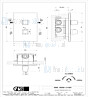 Gessi Mimi Afbouwdeel voor inbouw 2-weg bad/douche thermostaatkraan 1/2 met 1/2 uitgangen filters en keramische schijven. Goud Artikelnummer 31294.080