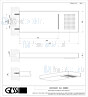 Gessi Segni Multifunctioneel douchesysteem voor wandmontage RETTANGOLO met REGENVAL/WATERVAL te combineren met een aparte 2-weg mengkraan (n Mirror Steel Artikelnummer 32863.238