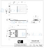 Gessi Tre Millimetri Multifunctioneel douchesysteem voor wandmontage QUADRO 200 met REGENVAL/WATERVAL te combineren met een aparte 2-weg mengkraan (n Mirror Steel Artikelnummer 33063.238