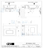 Gessi Rettangolo Sanitari Muurmontage of opbouw wastafel mat wit Cristalplant? met overflow. Zonder kraangaten maar met 3 markeringen onderaan. Overflow Cristalplant Artikelnummer 37572.521