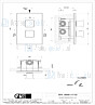 Gessi Ispa Afbouwdeel voor inbouw 1-weg bad/douche thermostaatkraan 1/2 met 1/2 uitgang filters en keramische schijven. Chroom Artikelnummer 41122.031